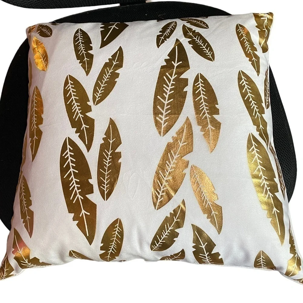TWO Pillow Covers with Pottery Barn Duck Feather and Down Pillow Inserts